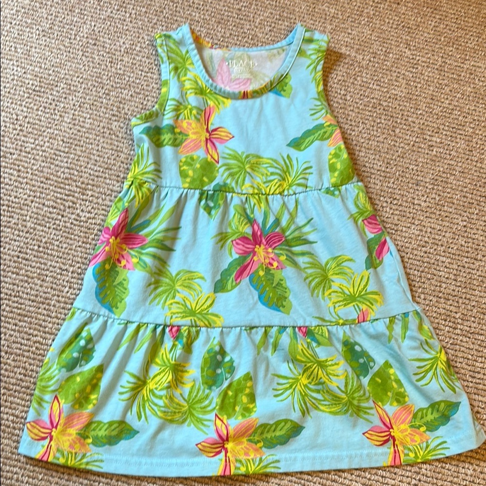 Children's Place girls size small Tropical Floral Kids Dress